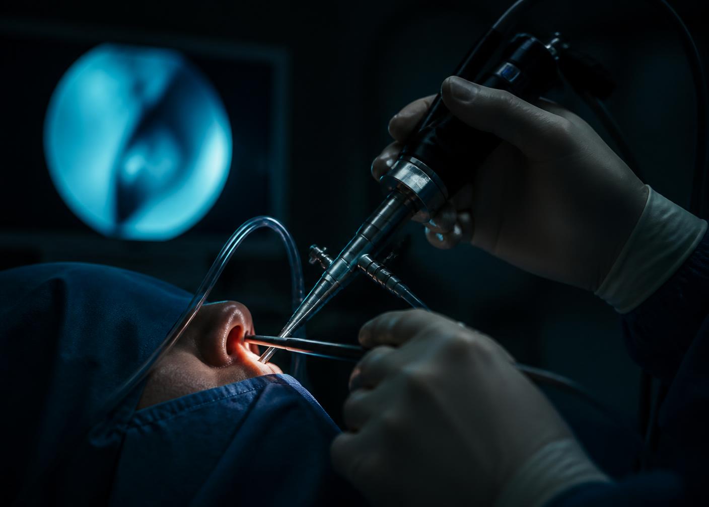 Cirurgia endoscópica nasal realizada com supervisão em centro cirúrgico